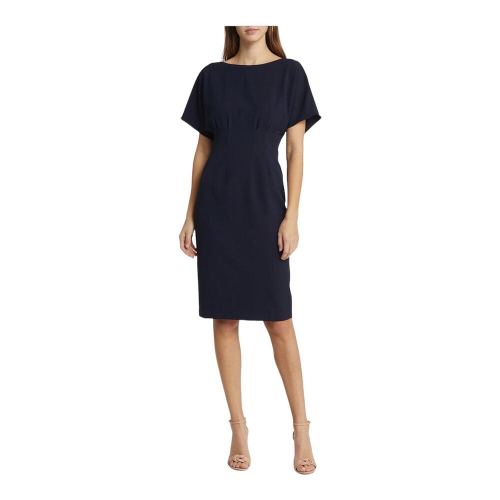 Eliza J Dress Flutter sleeve navy blue size 2